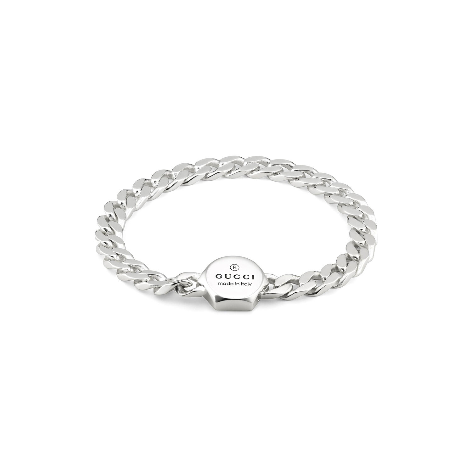 yba779173001 gucci trademark sterling silver chain bracelet 09 04 1 5226 img1
