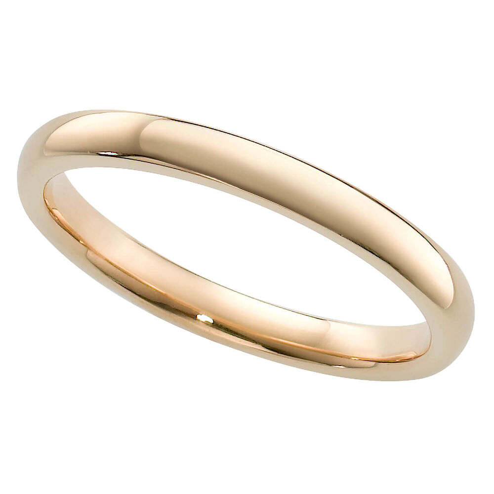Ladies' 9ct gold 2mm superior court wedding ring image number 0
