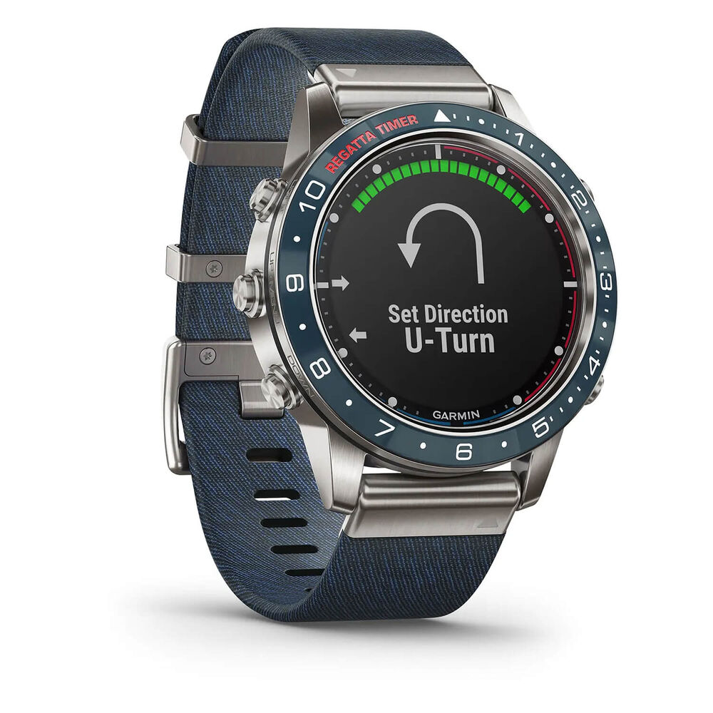 Garmin MARQ Captain Jacquard-Weave Strap GPS Smartwatch image number 5
