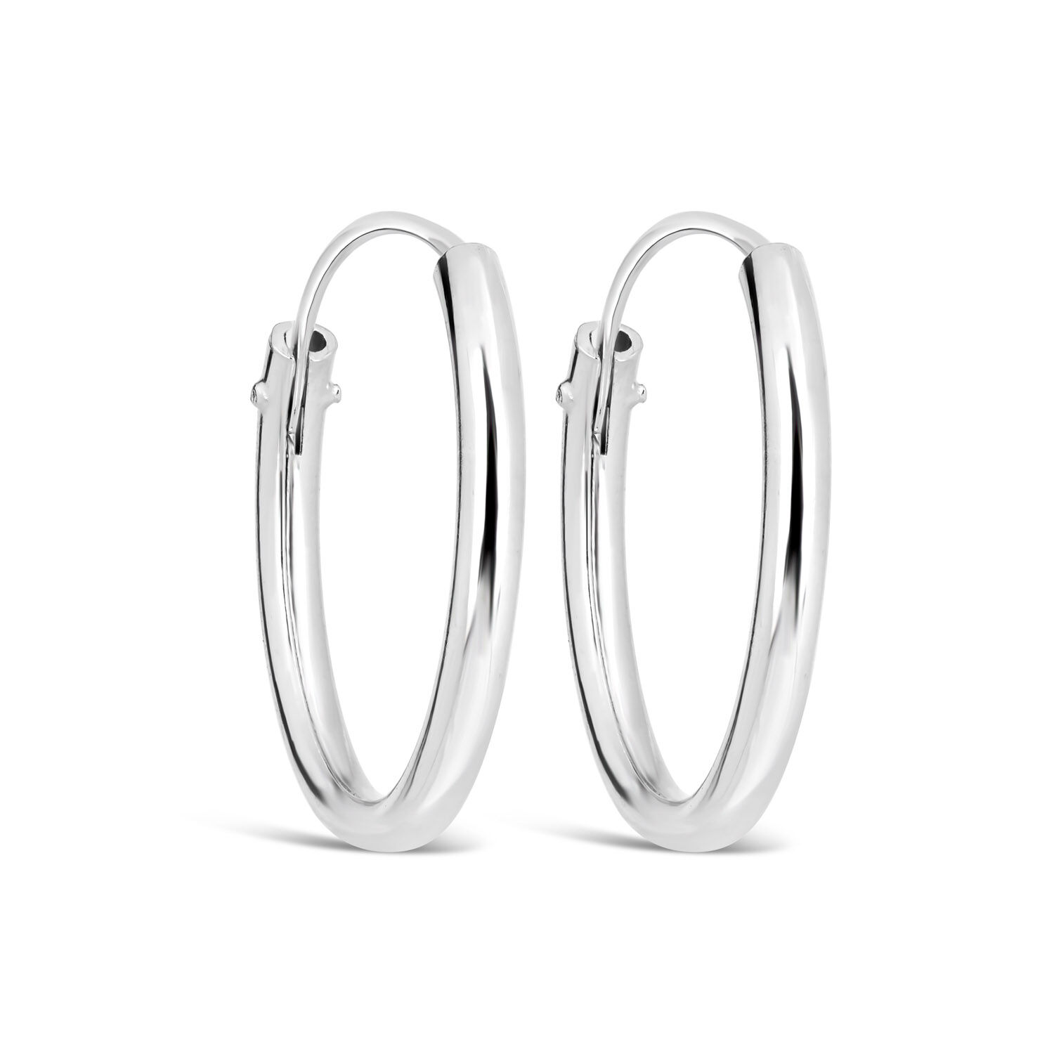 Sterling silver hoops medium shop