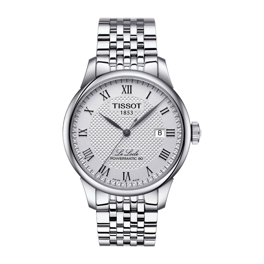 Tissot T-Classic Le Locle Powermatic 80 White Stainless-Steel watch