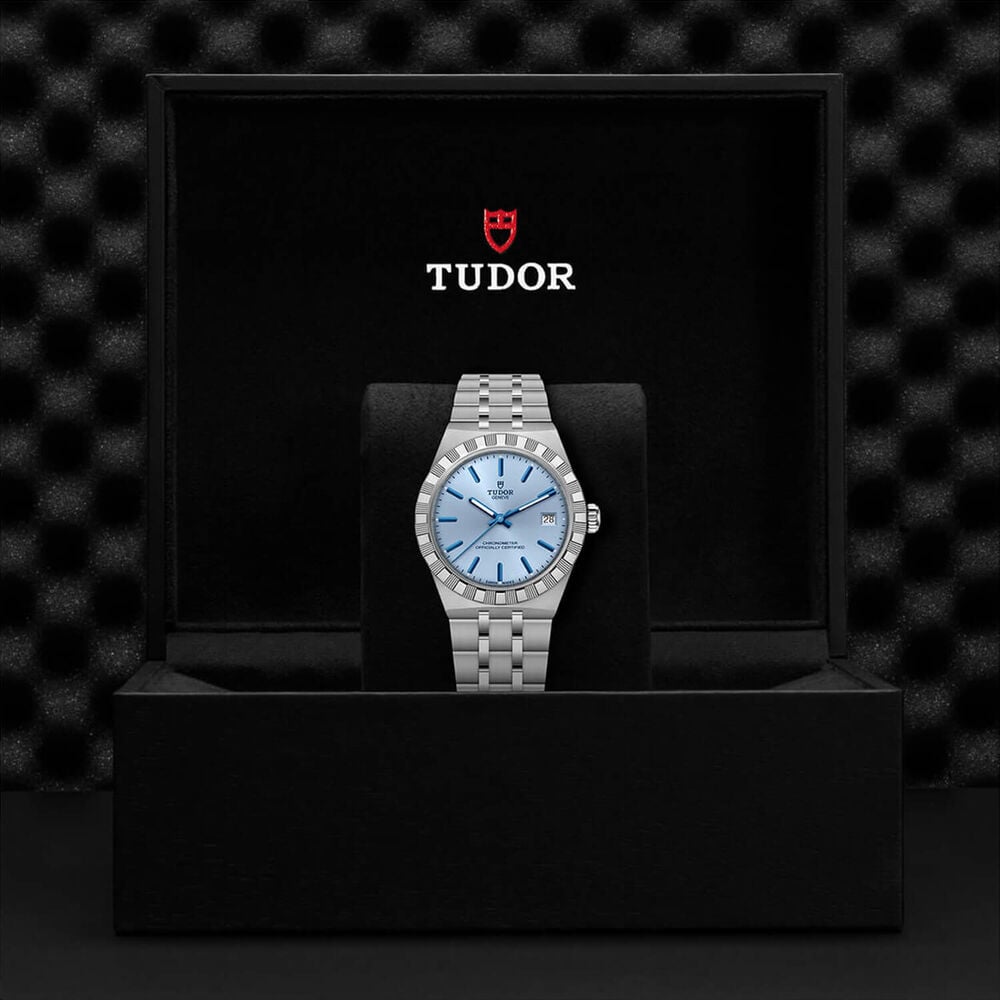 TUDOR Royal 36mm Light Blue Dial Stainless Steel Bracelet Watch