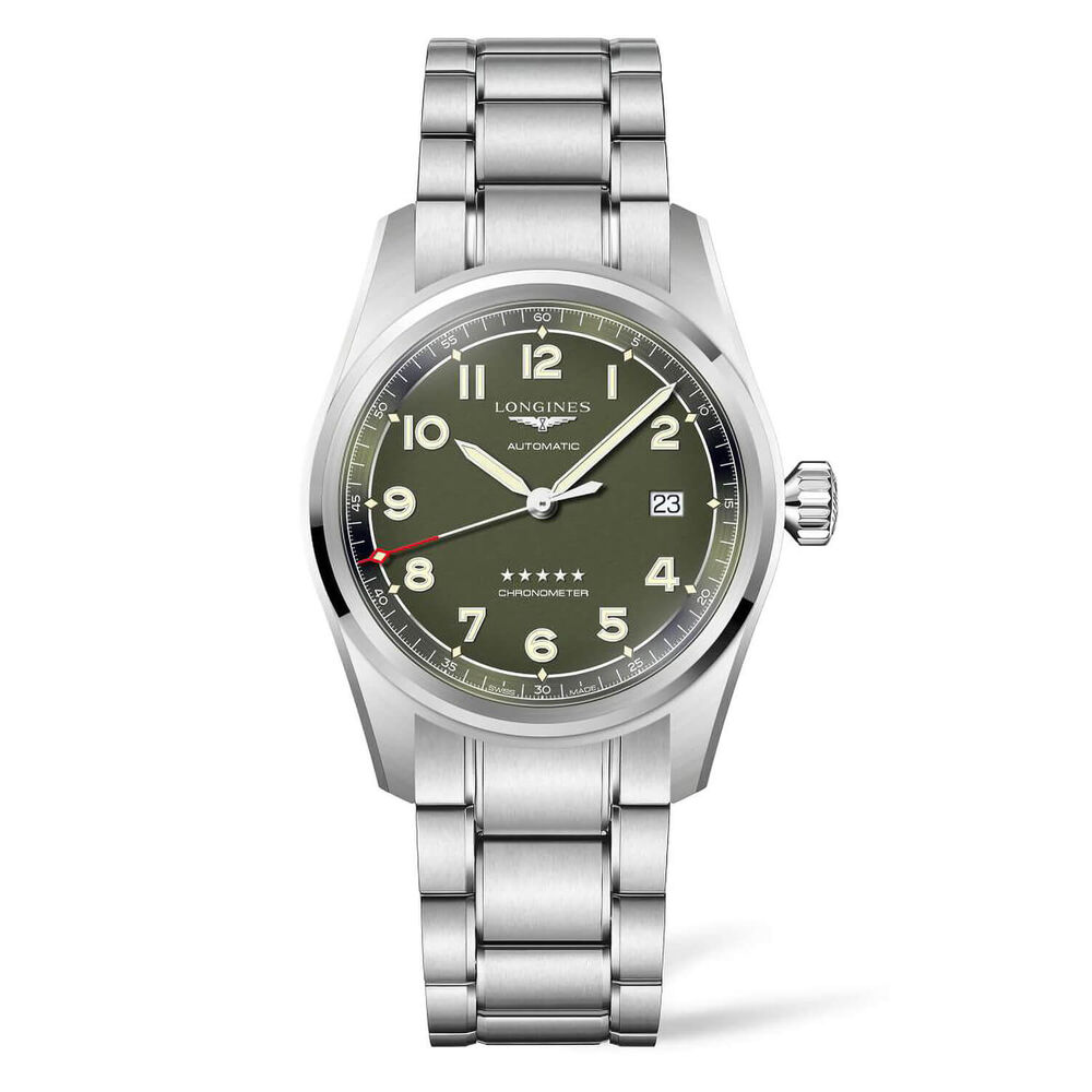 Longines Longines Spirit 40mm Khaki Steel Case Watch image number 0