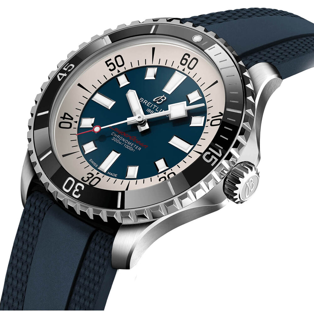 Breitling Superocean Automatic 44 Blue Dial Strap Watch image number 1