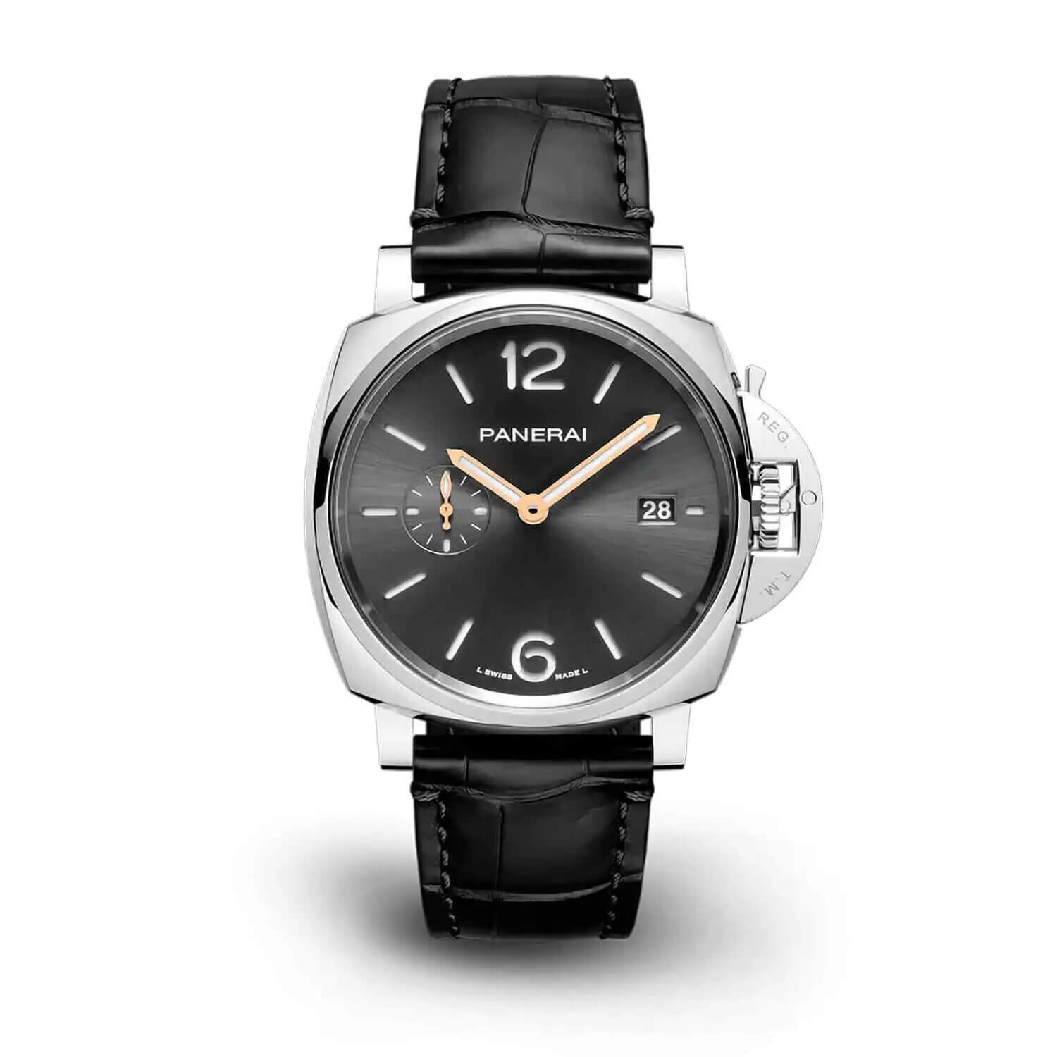 Panerai Luminor Due 42mm Black Dial Strap Watch