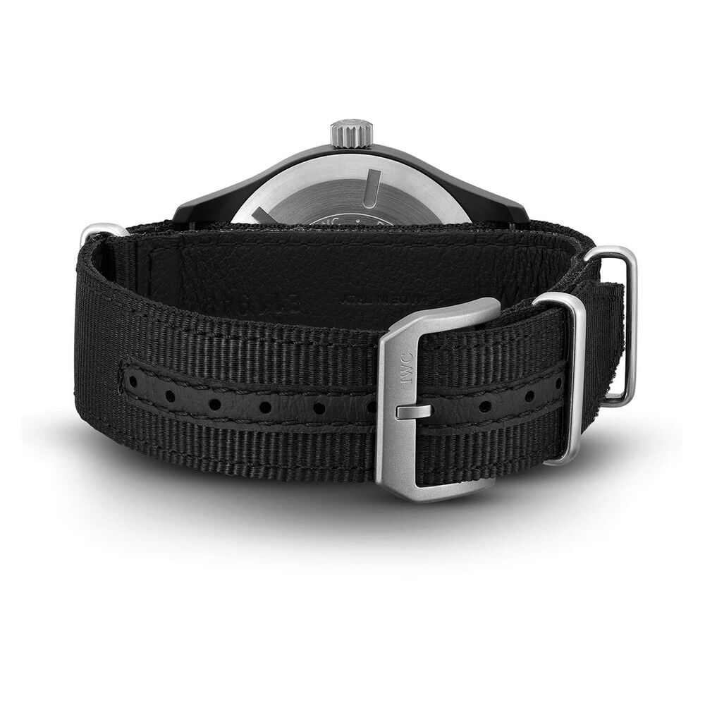 IWC Schaffhausen Pilot's Watch Automatic Top Gun Black Dial Strap Watch image number 5