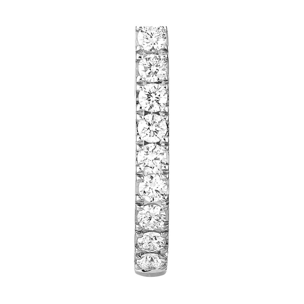 Messika Gatsby XS Hoop 0.17ct Diamond White Gold Earrings image number 2