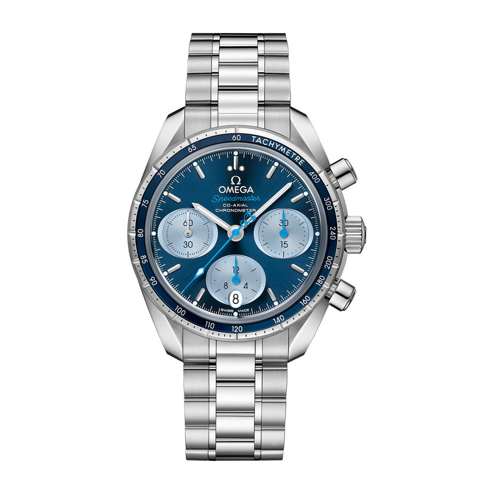 Omega Speedmaster Automatic Stainless Steel Blue Dial Unisex Watch image number 0