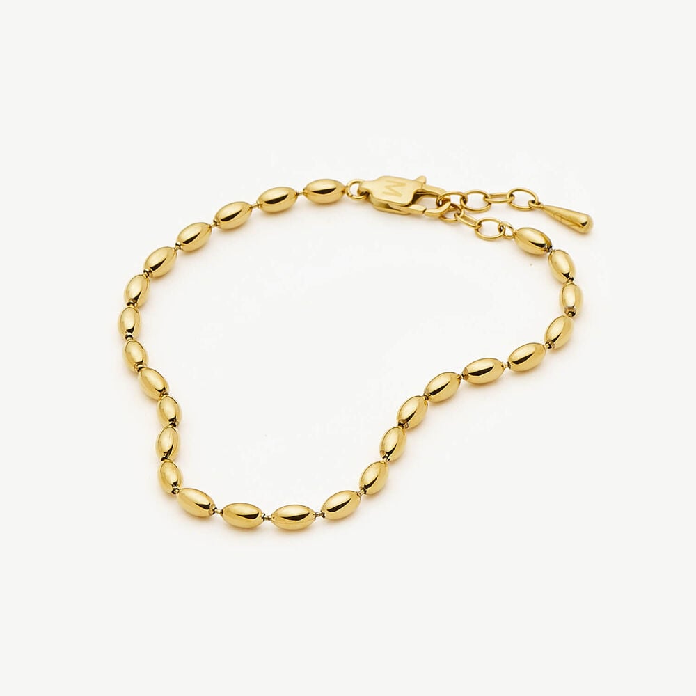 Missoma 18ct Gold Plated Brass Molten Olive Chain Bracelet