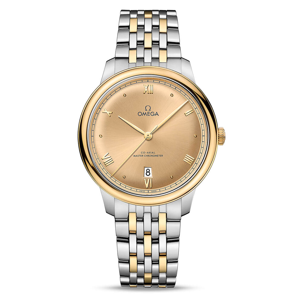 OMEGA De Ville Prestige Co-Axial Master Chronometer 40mm Gold Dial Bracelet Watch image number 0