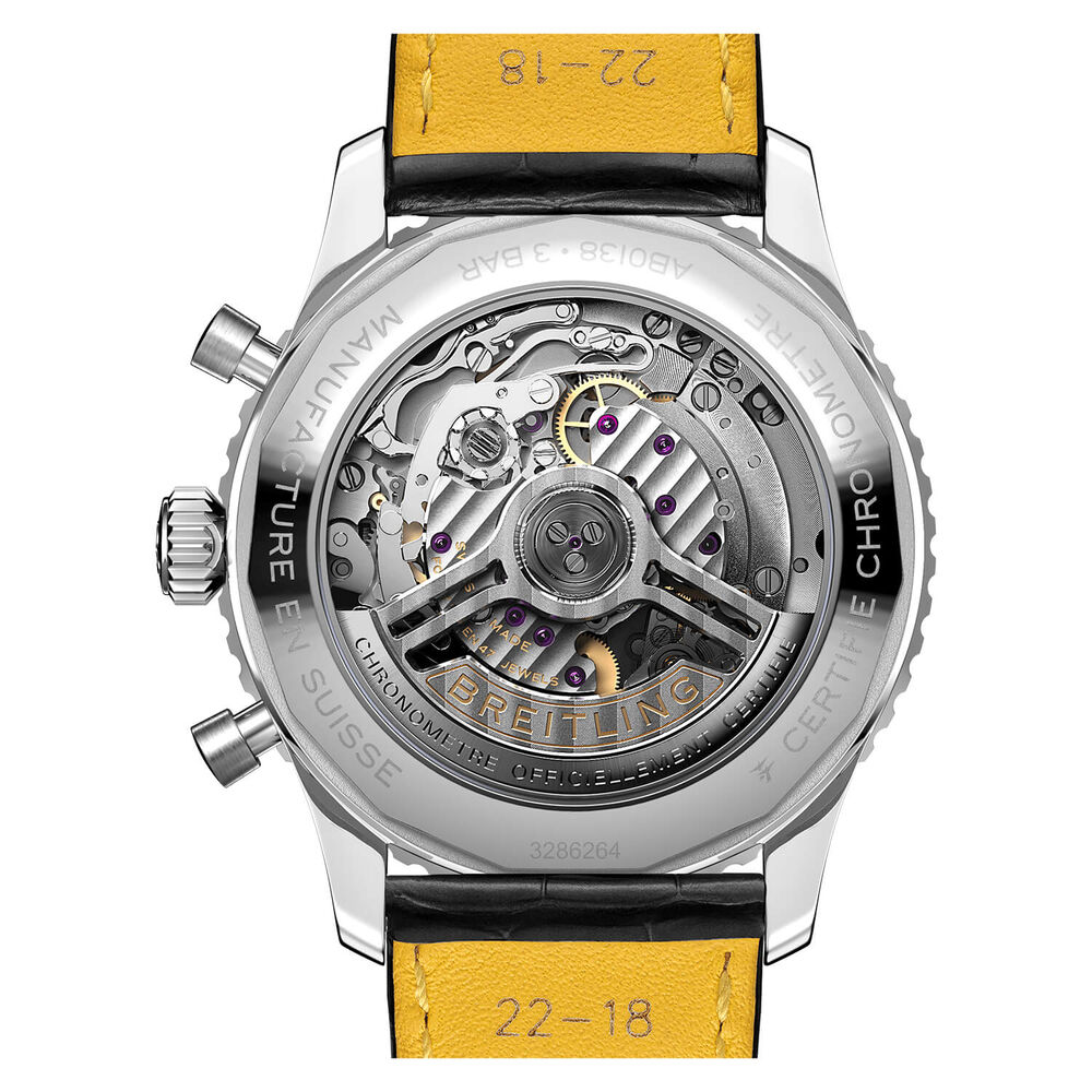 Breitling Navitimer B01 Chronograph 43 Copper Dial Black Details Black Strap Watch image number 3