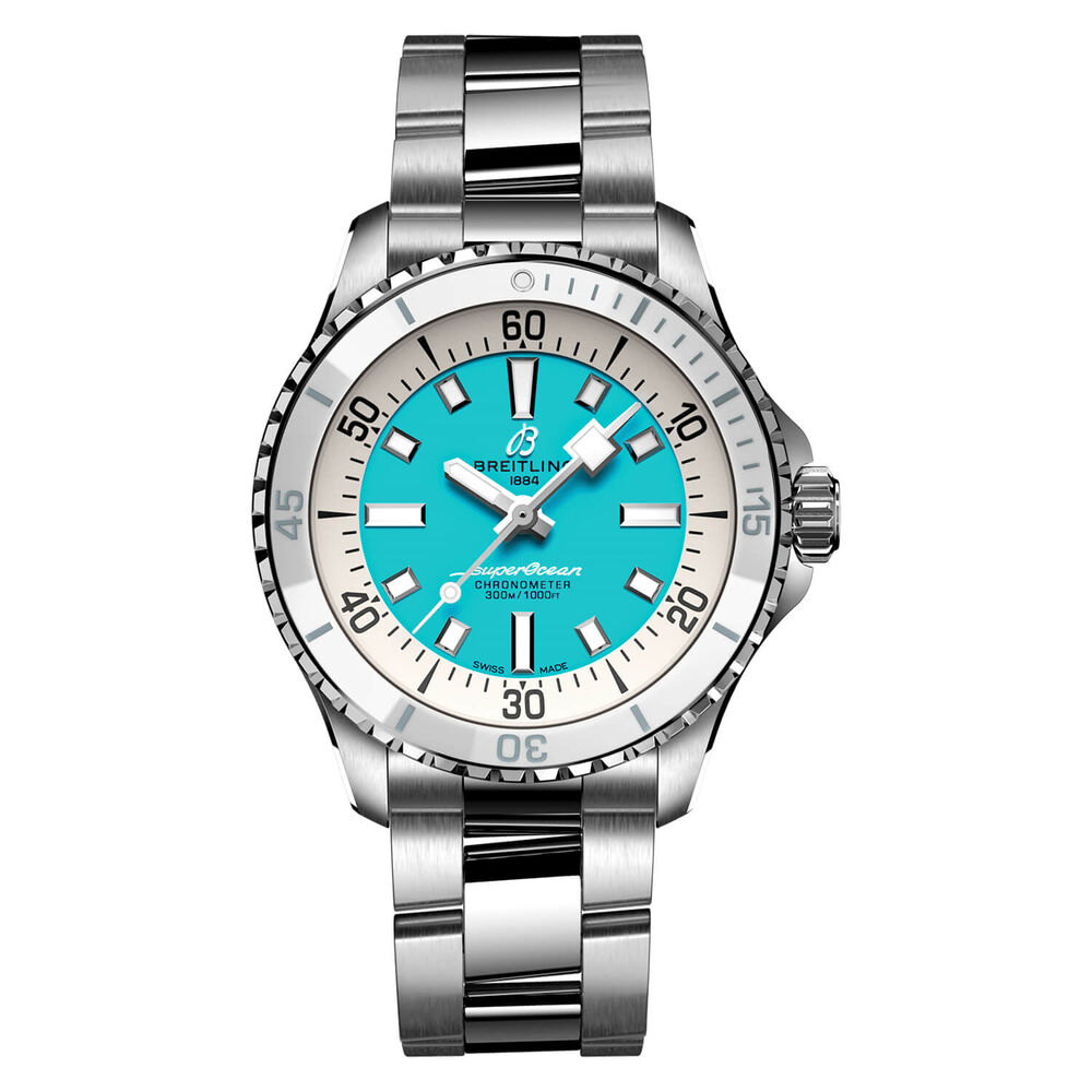 Breitling Superocean Automatic 36 Blue Dial Bracelet Watch