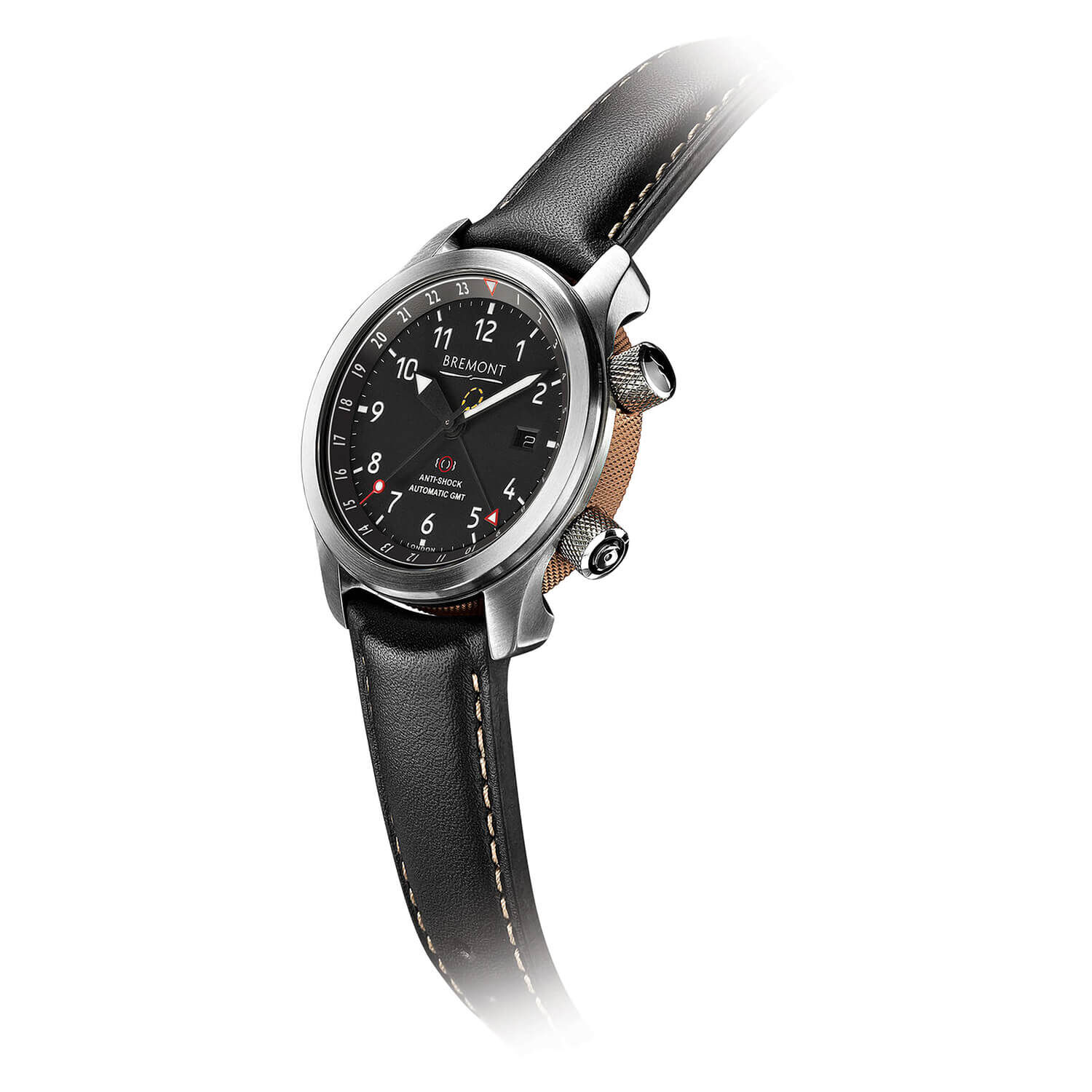 Bremont MB111 Martin Baker Steel Case with Bronze Black Strap Gents Watch