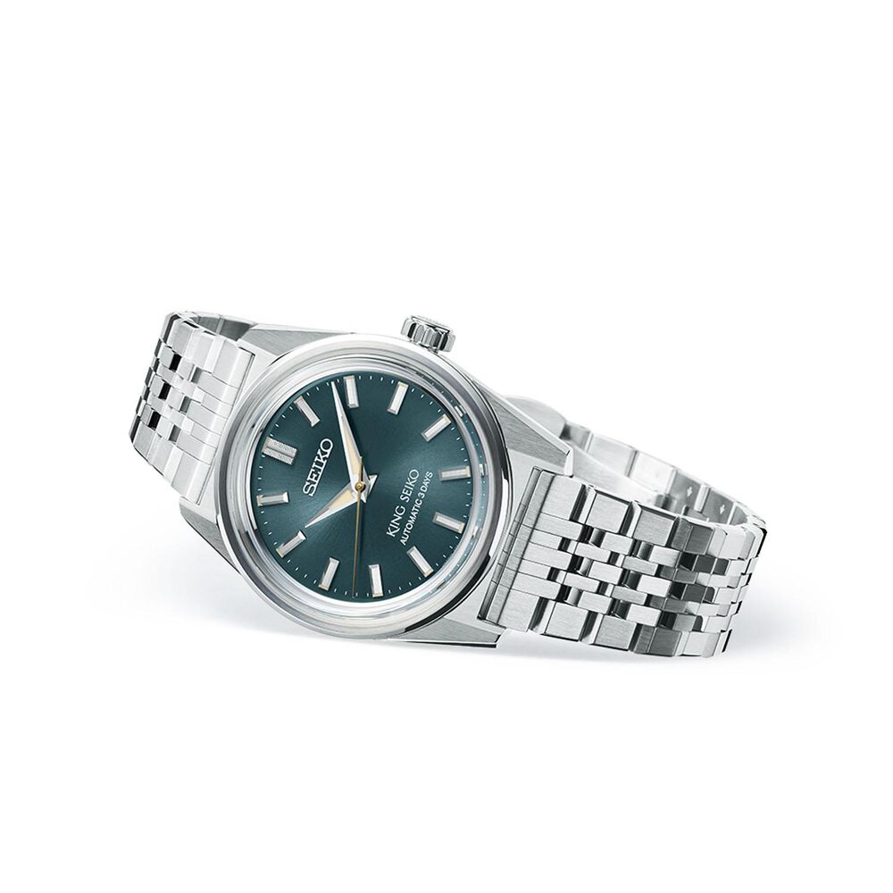King Seiko KSK 6R Preppy Green 36.1mm Dial Stainless Steel Bracelet Watch