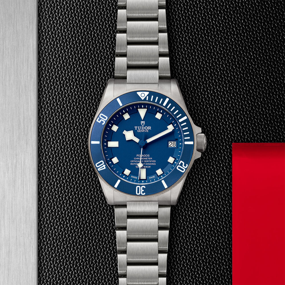 TUDOR Pelagos men's automatic blue dial bracelet watch image number 3