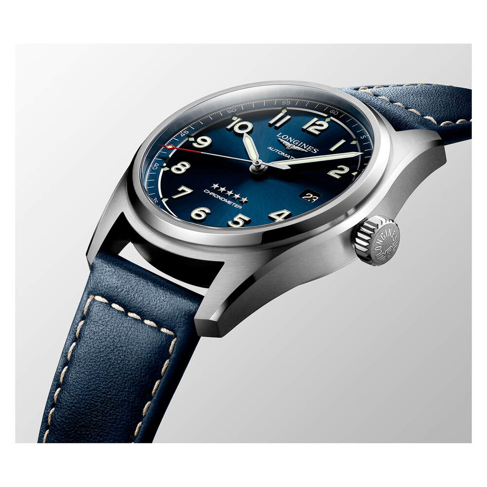 Longines Avigation Spirit 40mm Blue Steel Case Blue Strap Watch