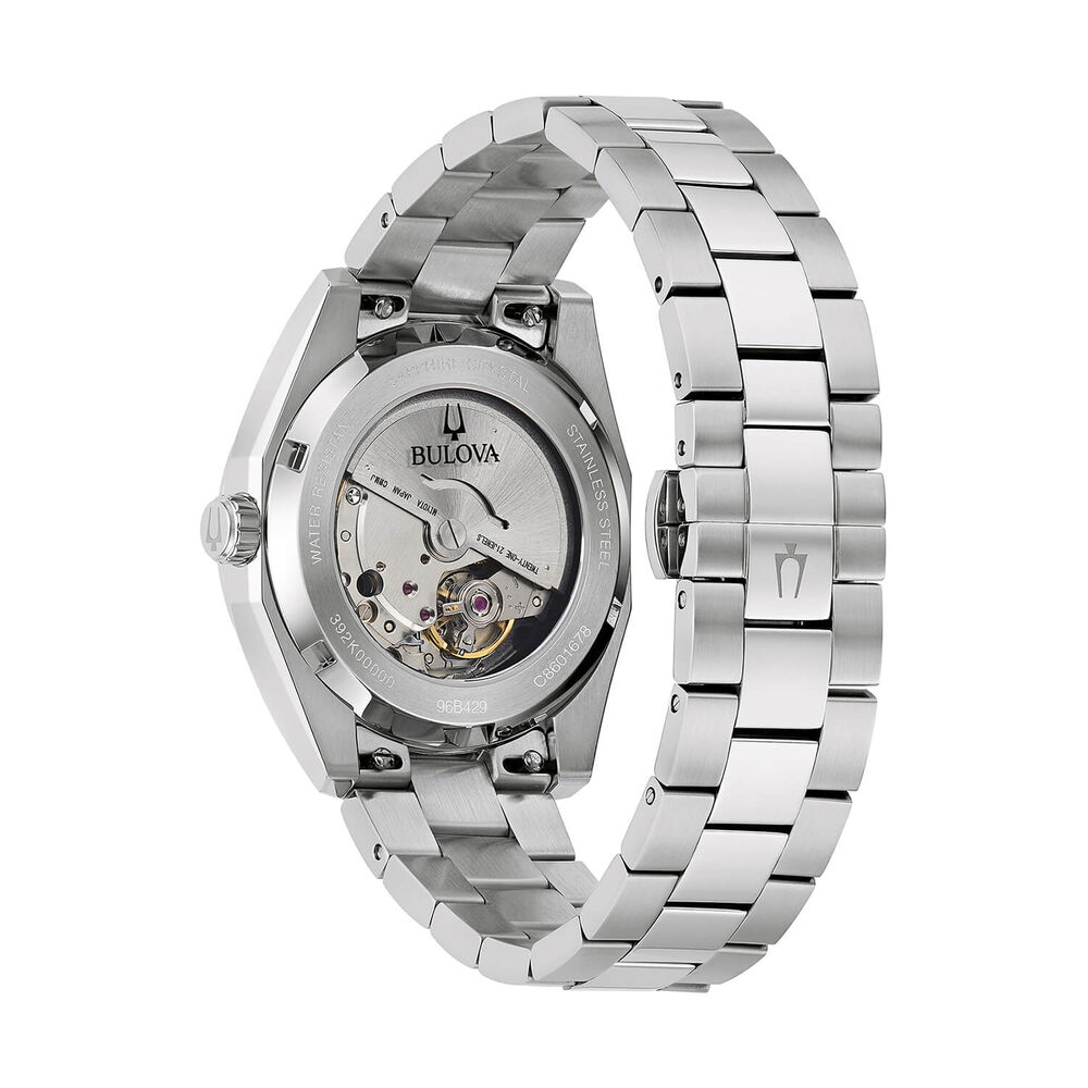 Bulova Surveyor Automatic 39mm Green Dial Steel Bracelet Watch image number 1