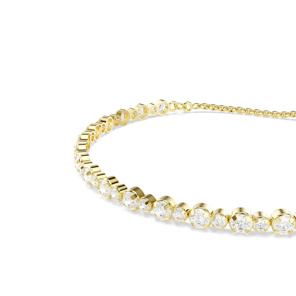 Swarovski Matrix Crystals & Cubic Zirconia 18ct Yellow Gold Finished Bracelet