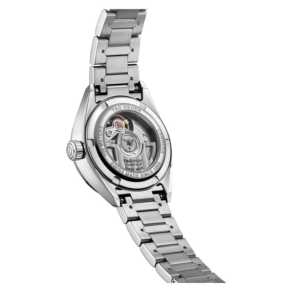TAG Heuer Carrera Date 29mm Mother of Pearl Dial Stainless Steel Bracelet Watch image number 5