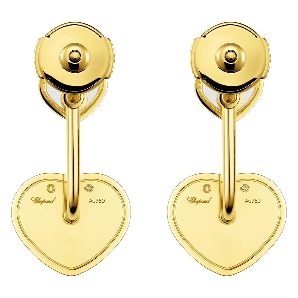 Chopard Happy Hearts Golden Hearts 18ct Yellow Gold 0.33ct Diamond Earrings