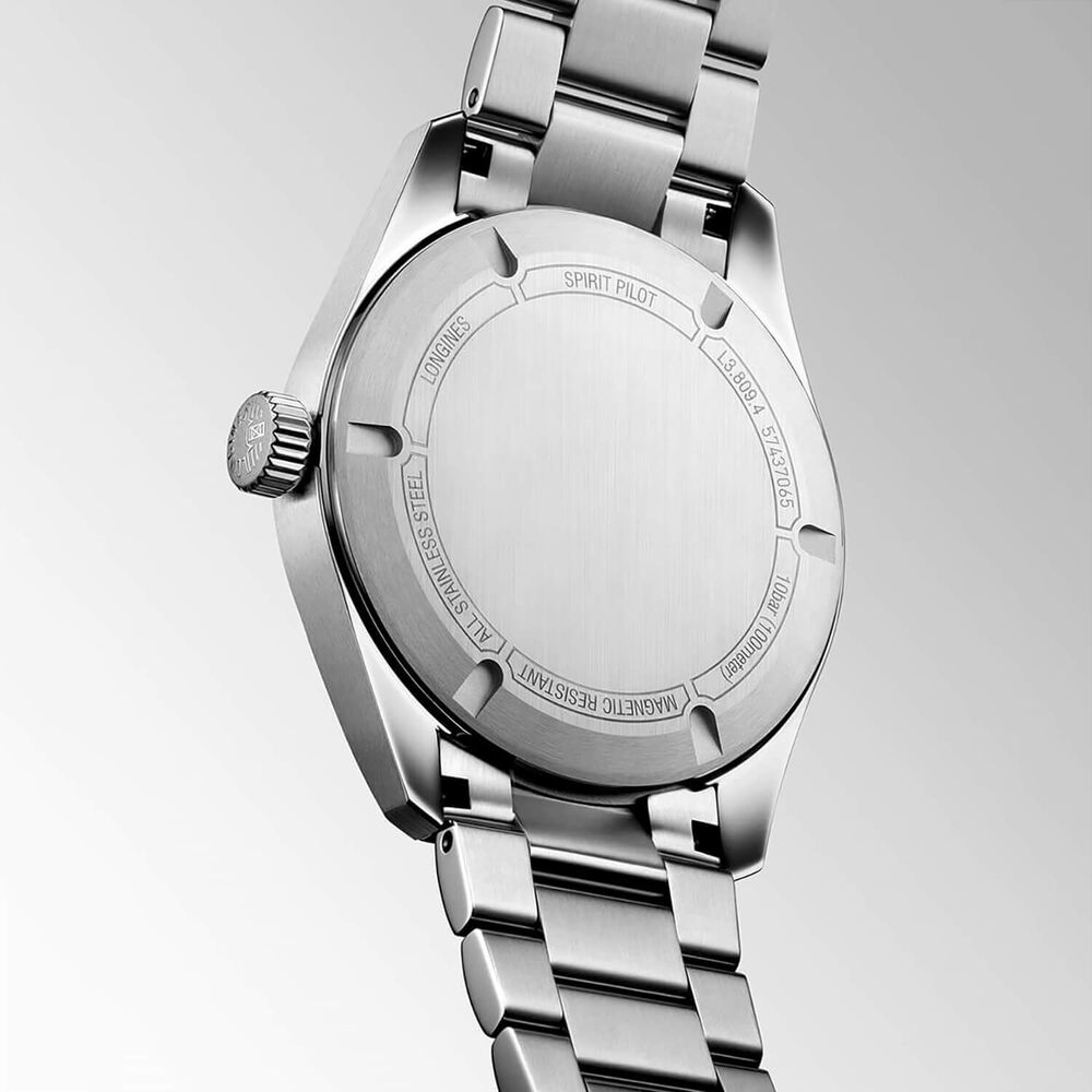 Longines Spirit Pilot 39mm Blue Dial Steel Bracelet Watch