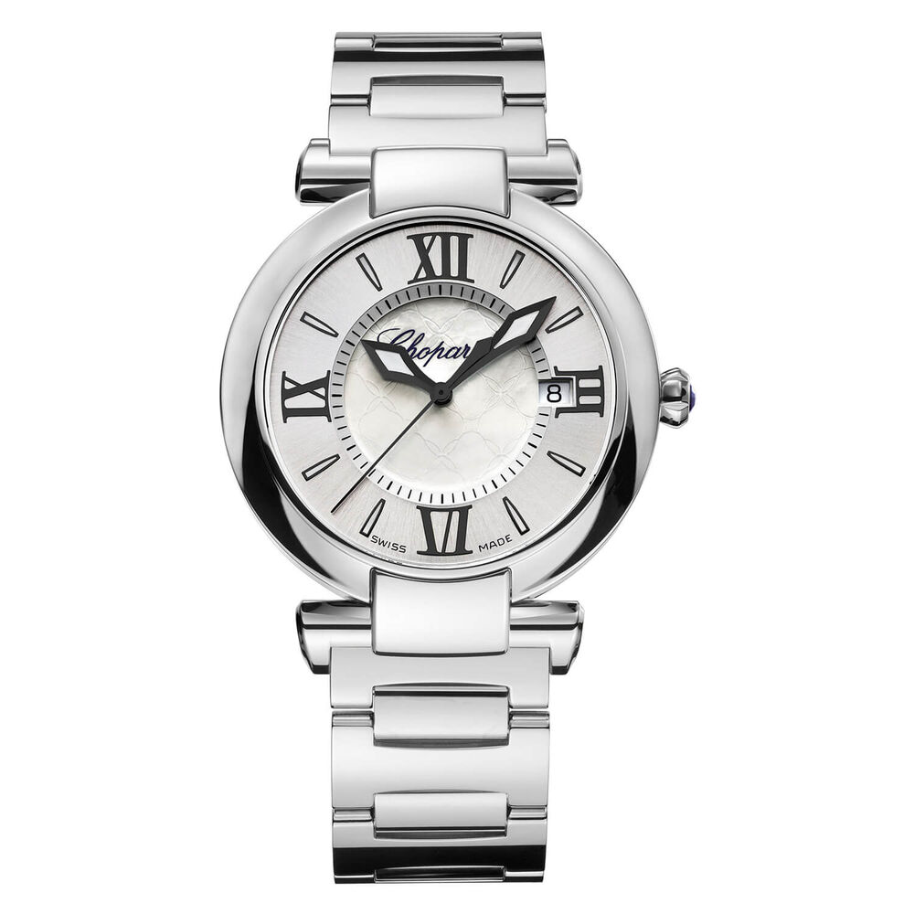 Pre-Owned Chopard Silver Dial Roman Numeral Steel Bracelet Ladies Watch image number 0