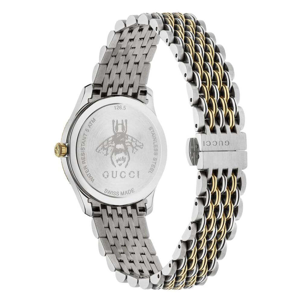 Gucci G-Timeless 29mm Pink Dial Steel Yellow Gold PVD Case Bracelet