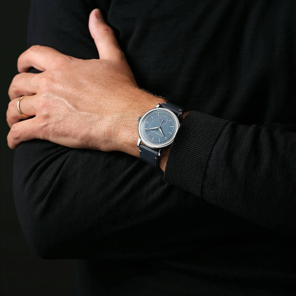 Raymond Weil Millesime 39.5mm Denim Blue Dial Leather Strap Watch image number 6