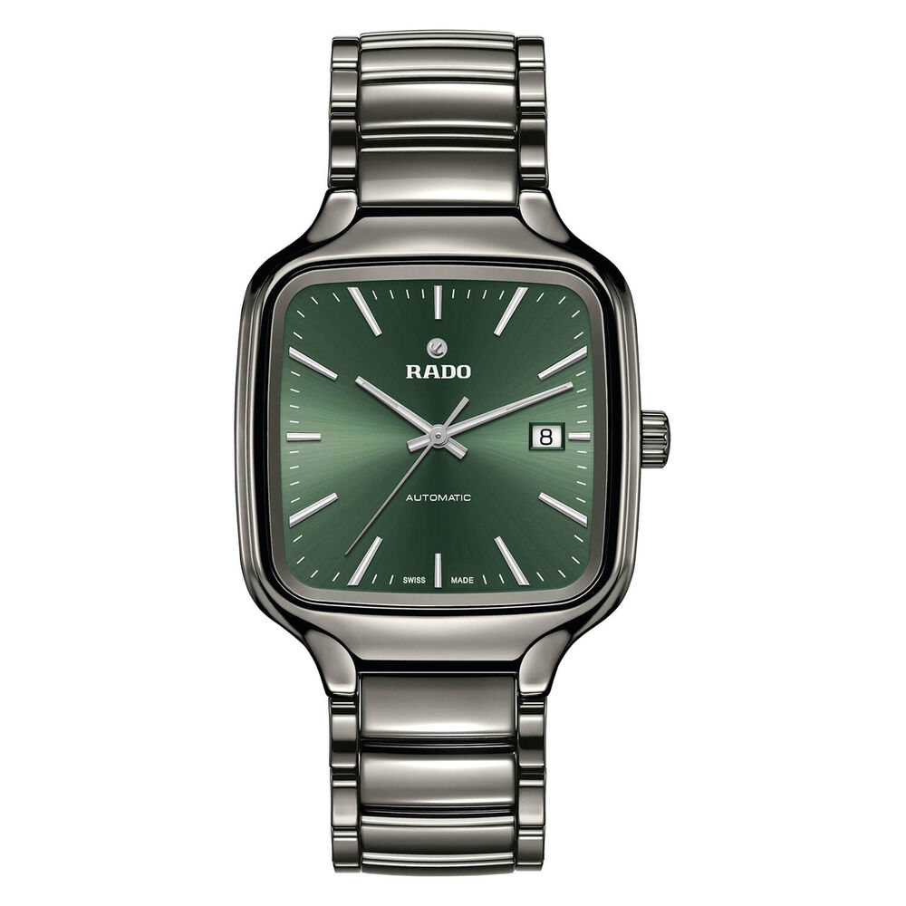 Rado True Square Automatic Green Dial 38mm Unisex Watch