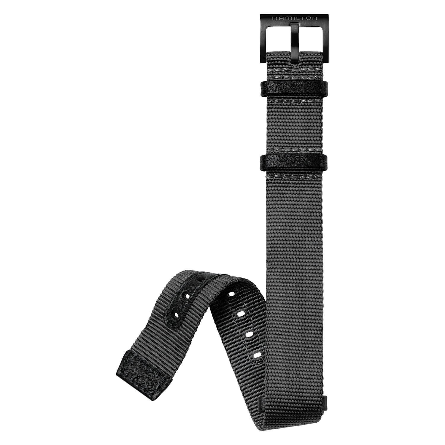 Hamilton Khaki Field 38mm Black Black Pvd Case Textile Watch at
