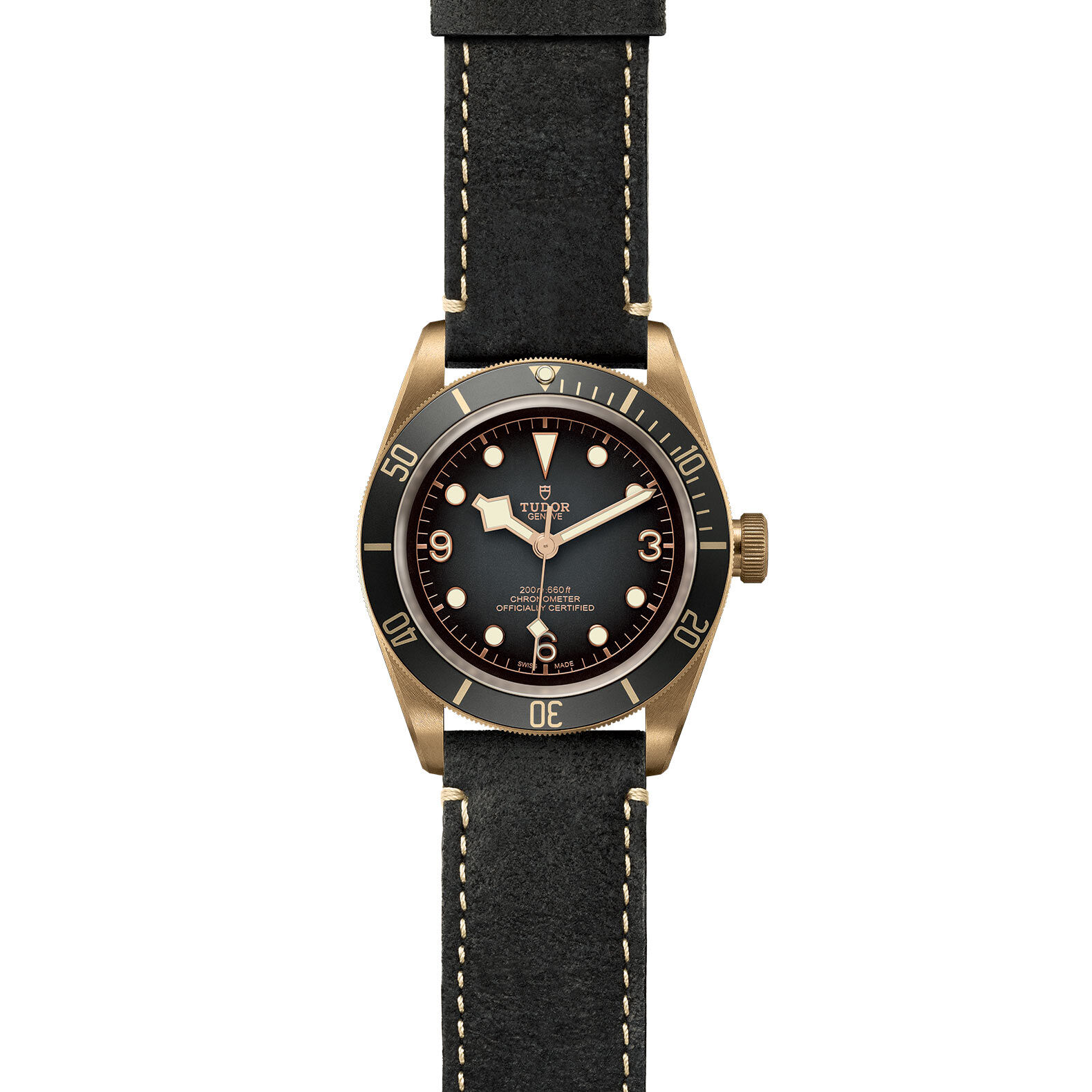 Tudor black top bay swiss dive