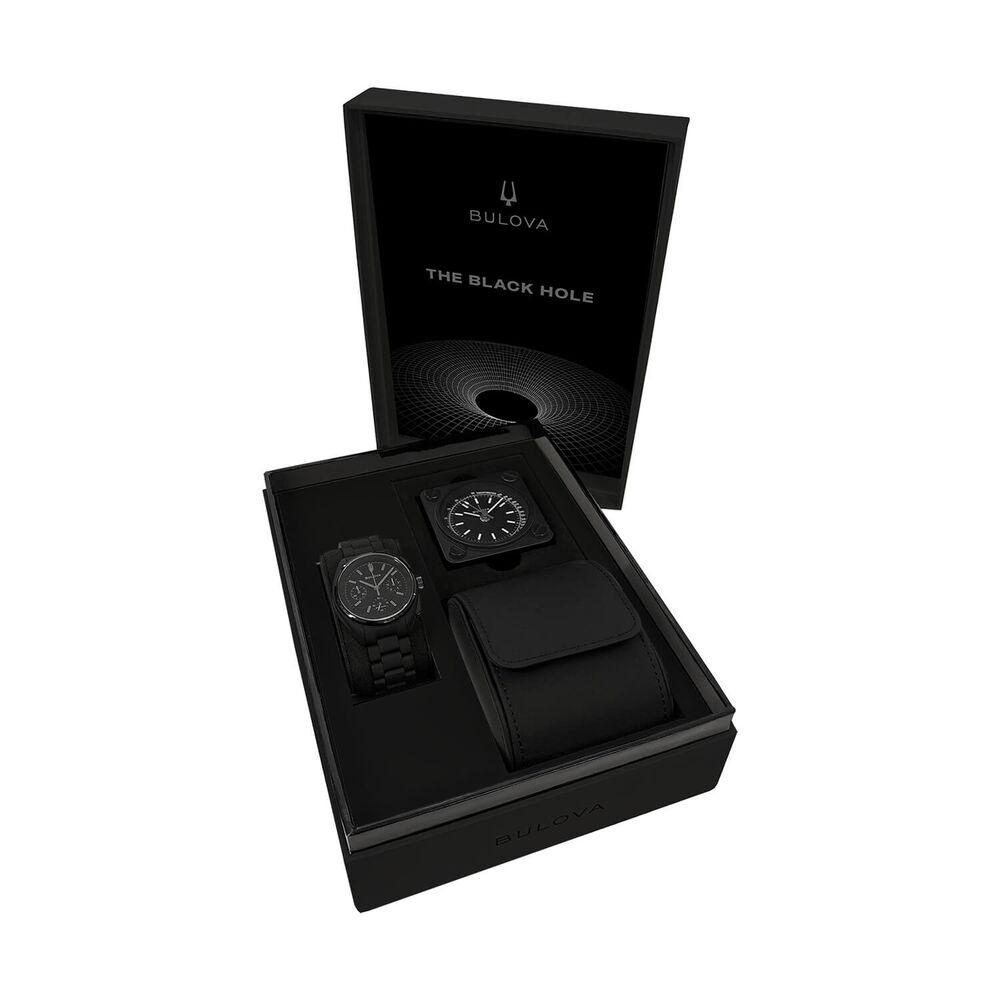 Bulova Lunar Pilot Black Hole 41mm Case Black Ion Plated Steel Bracelet Watch