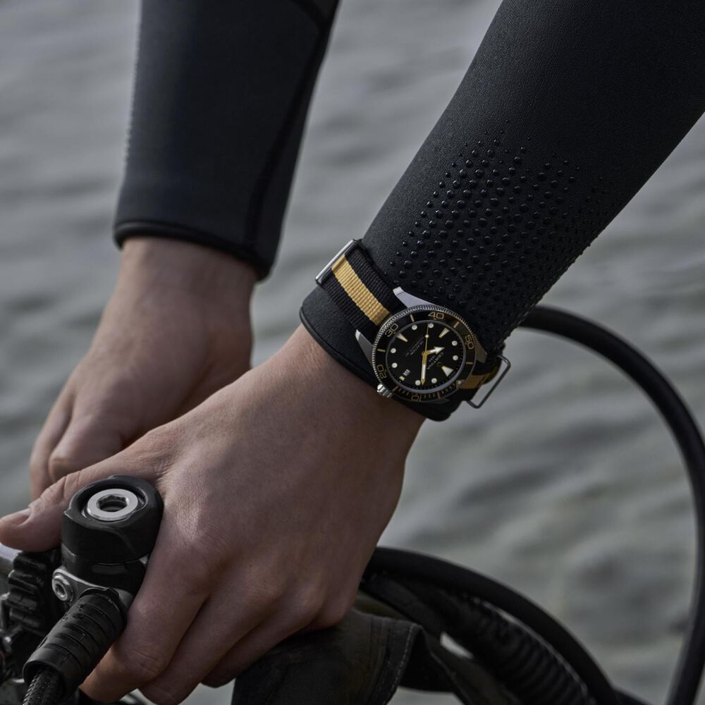 Certina DS Action Diver 40.5mm Black Dial Fabric Strap Watch
