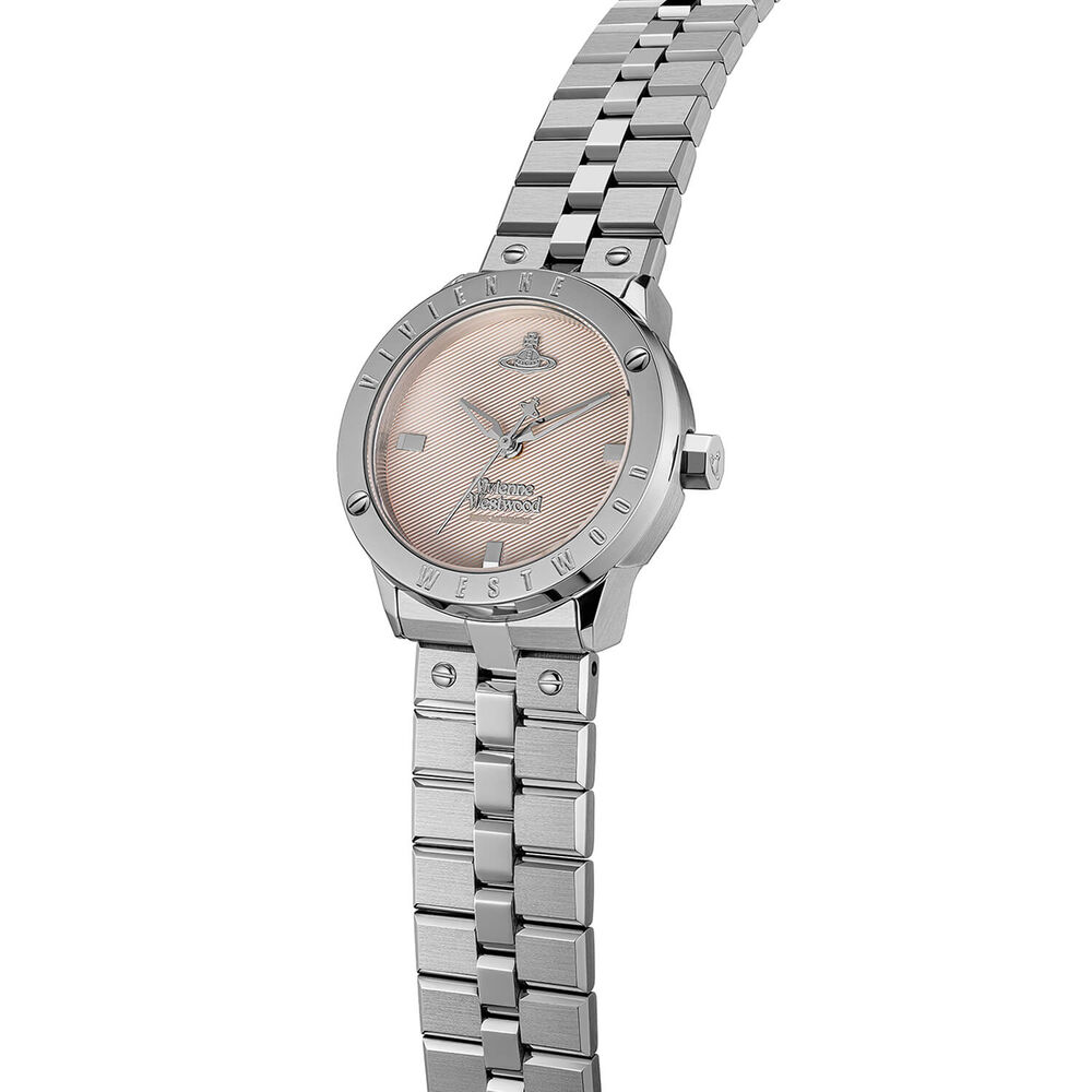 Vivienne Westwood Trellick 30mm Pink Dial Steel Bracelet Watch