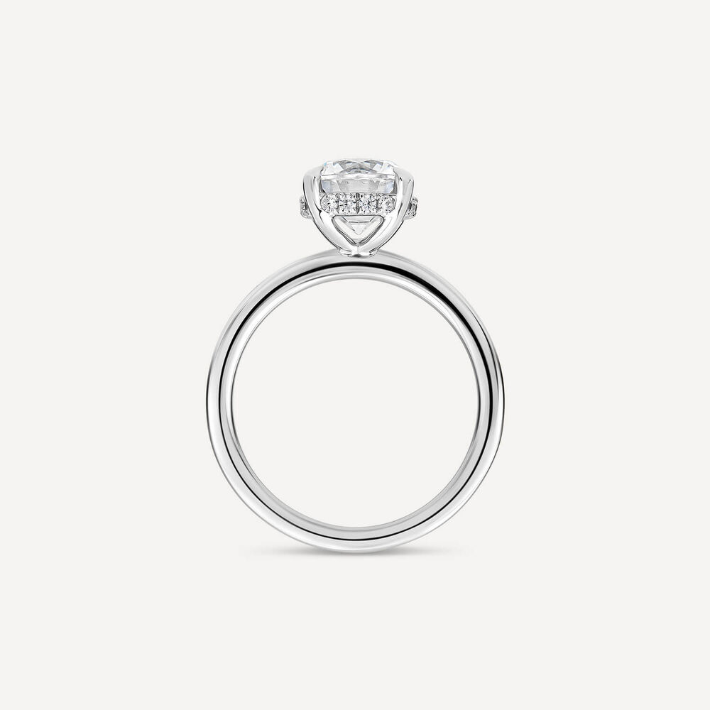 Born Platinum Lab Grown 2.09ct Round Brilliant Diamond Ring image number 3