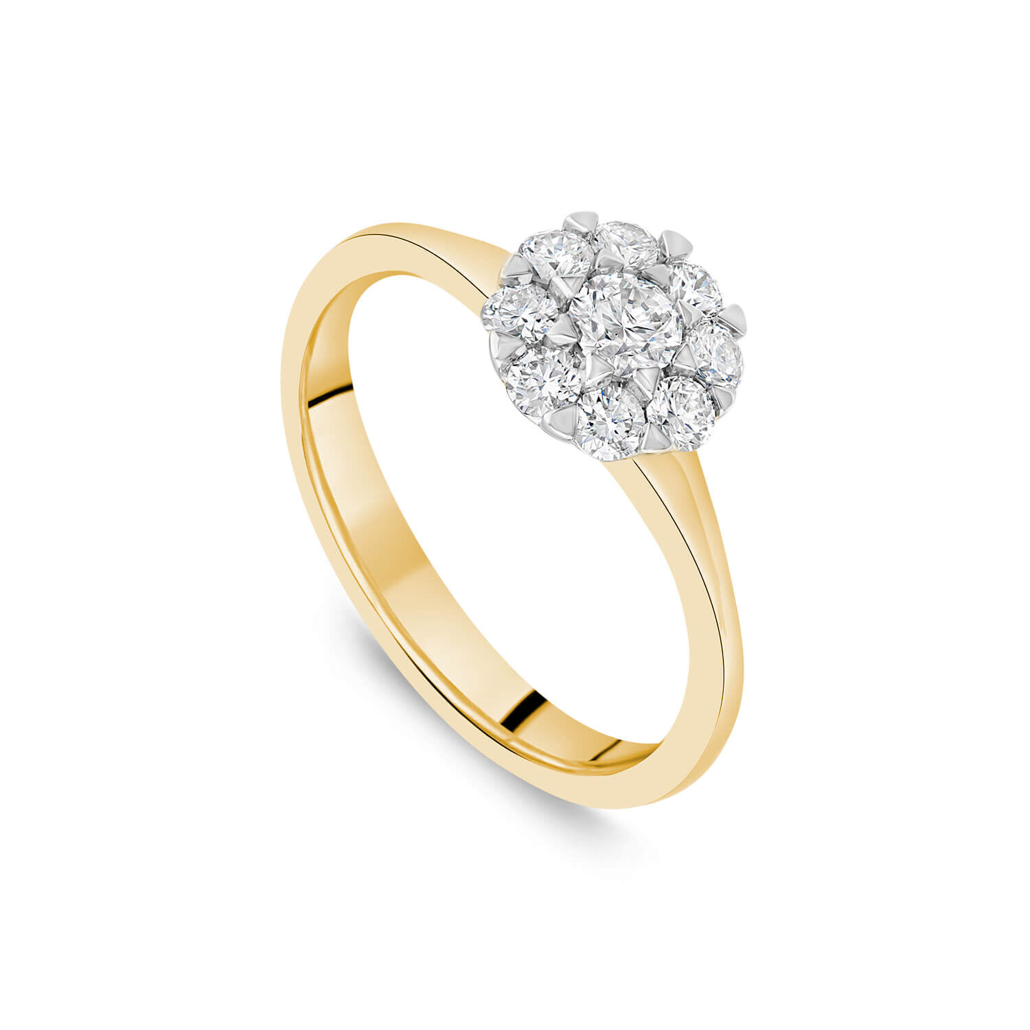 Diamond solitaire clearance yellow gold
