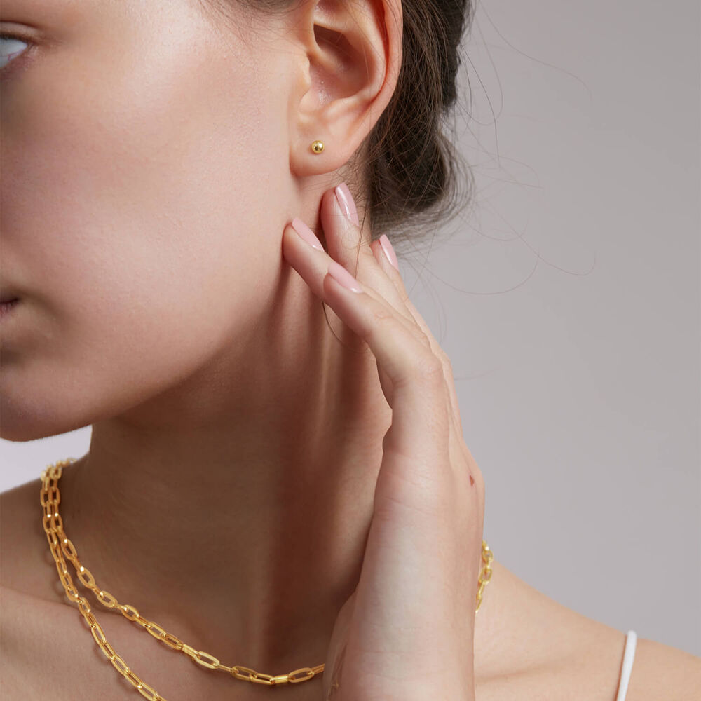 9ct Yellow Gold Stud Earrings