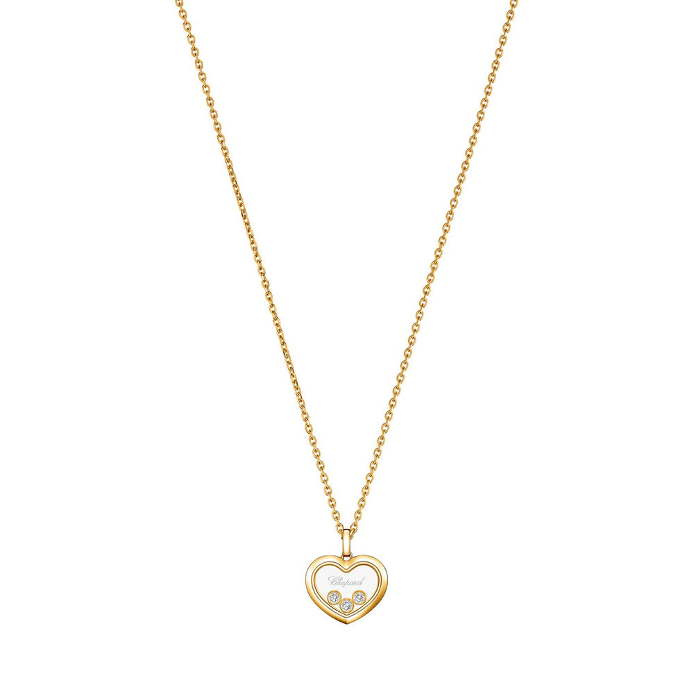 Chopard Happy Diamonds Icons 0.15ct Diamond 18ct Yellow Gold Heart Pendant