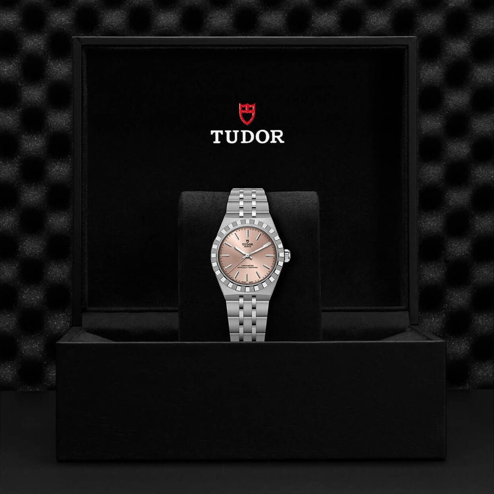 TUDOR Royal 30mm Salmon Dial Stainless Steel Bracelet Watch