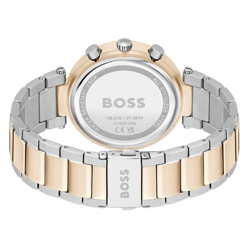 BOSS Andra 39mm Grey Dial Crystal Bezel Bracelet Watch image number 1