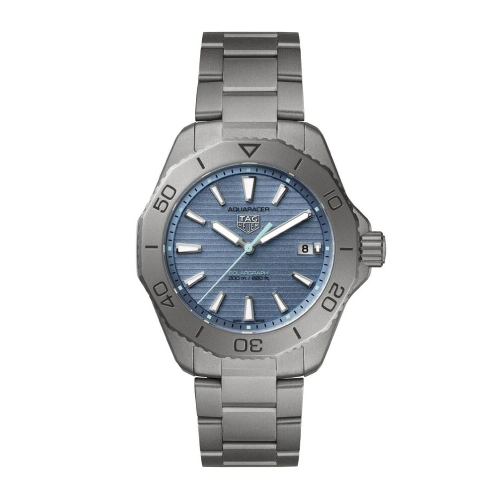 TAG Heuer Aquaracer Professional 200 Solargraph 40mm Blue Dial Titanium Bracelet Watch