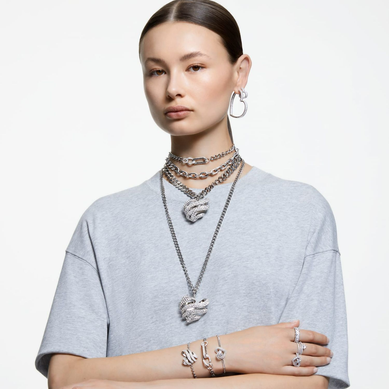 Swarovski woven heart pendant shop