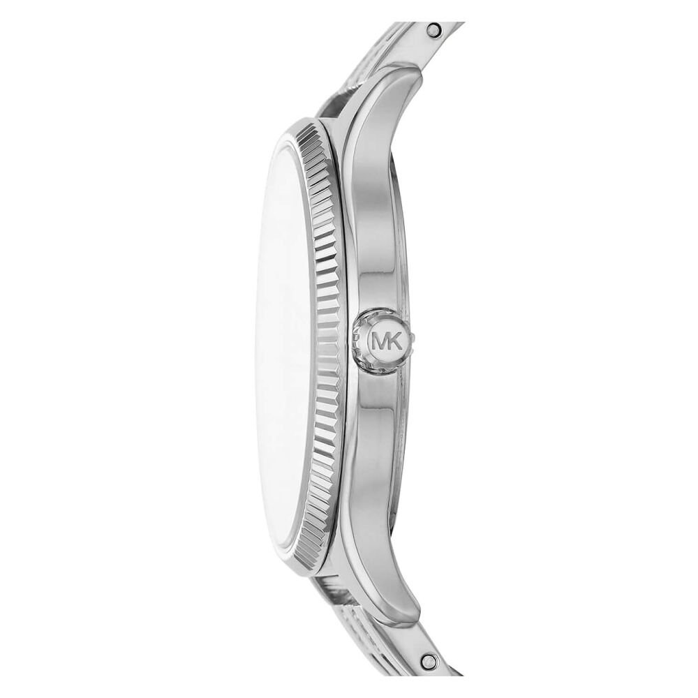 Michael Kors Lexington Ladies Silver And Rose Gold Watch & Set image number 2