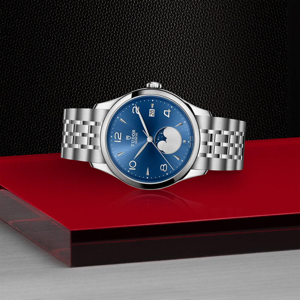 TUDOR 1926 Luna 39mm Blue Dial Steel Bracelet Watch image number 3