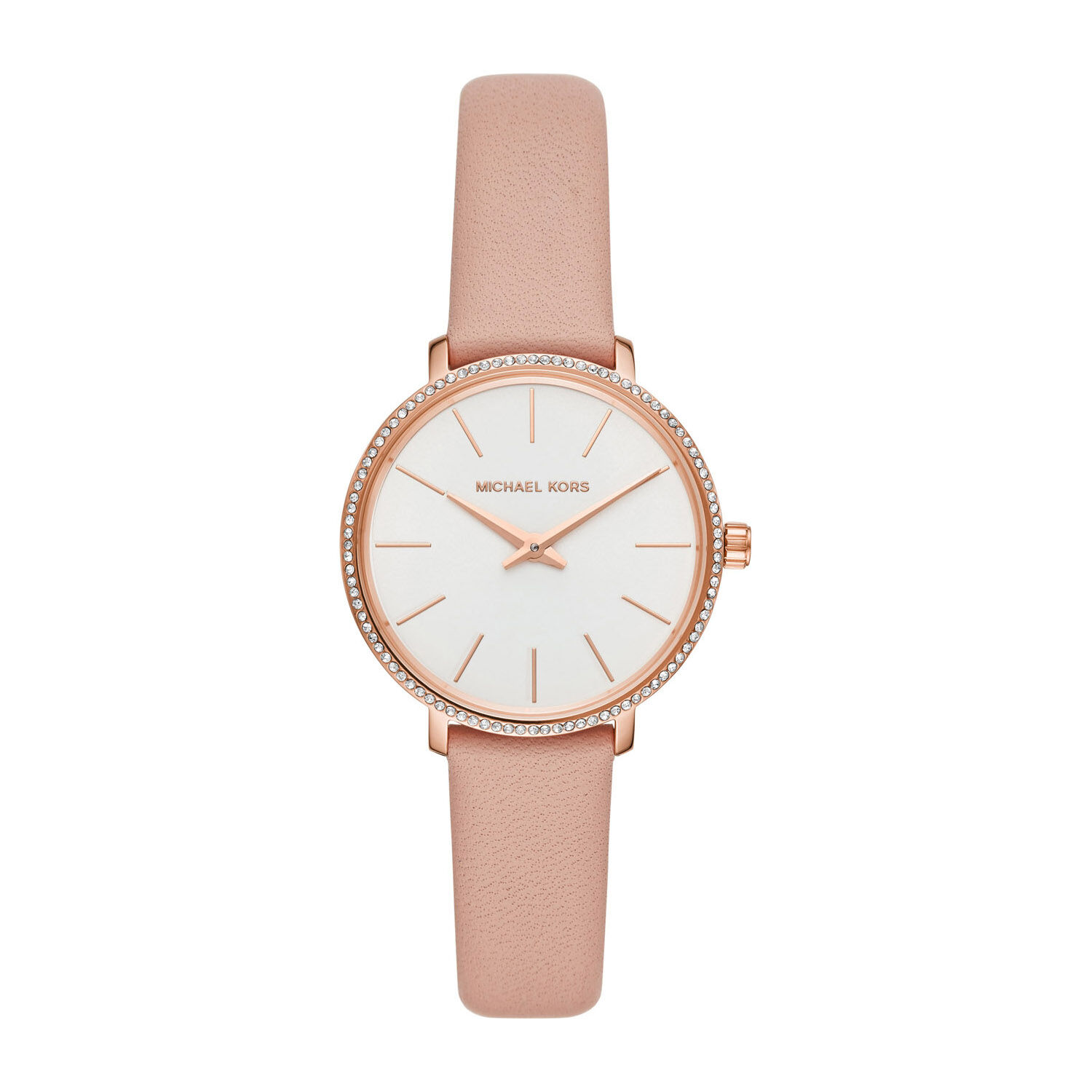Michael kors sale pink leather watch