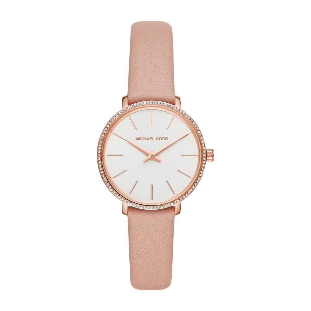 Michael Kors Pyper Pink Leather 32mm Ladies Watch