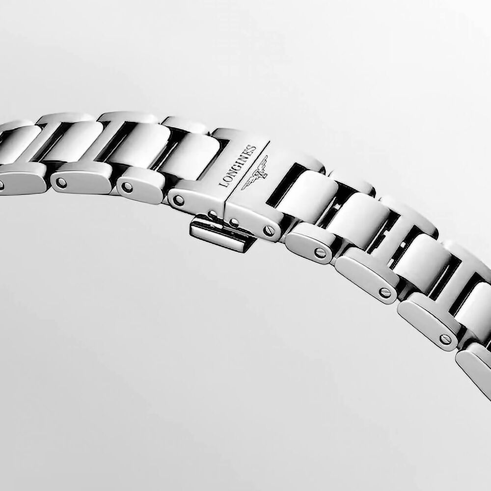 Longines Conquest 30mm White Dial Stainless Steel Bracelet Watch