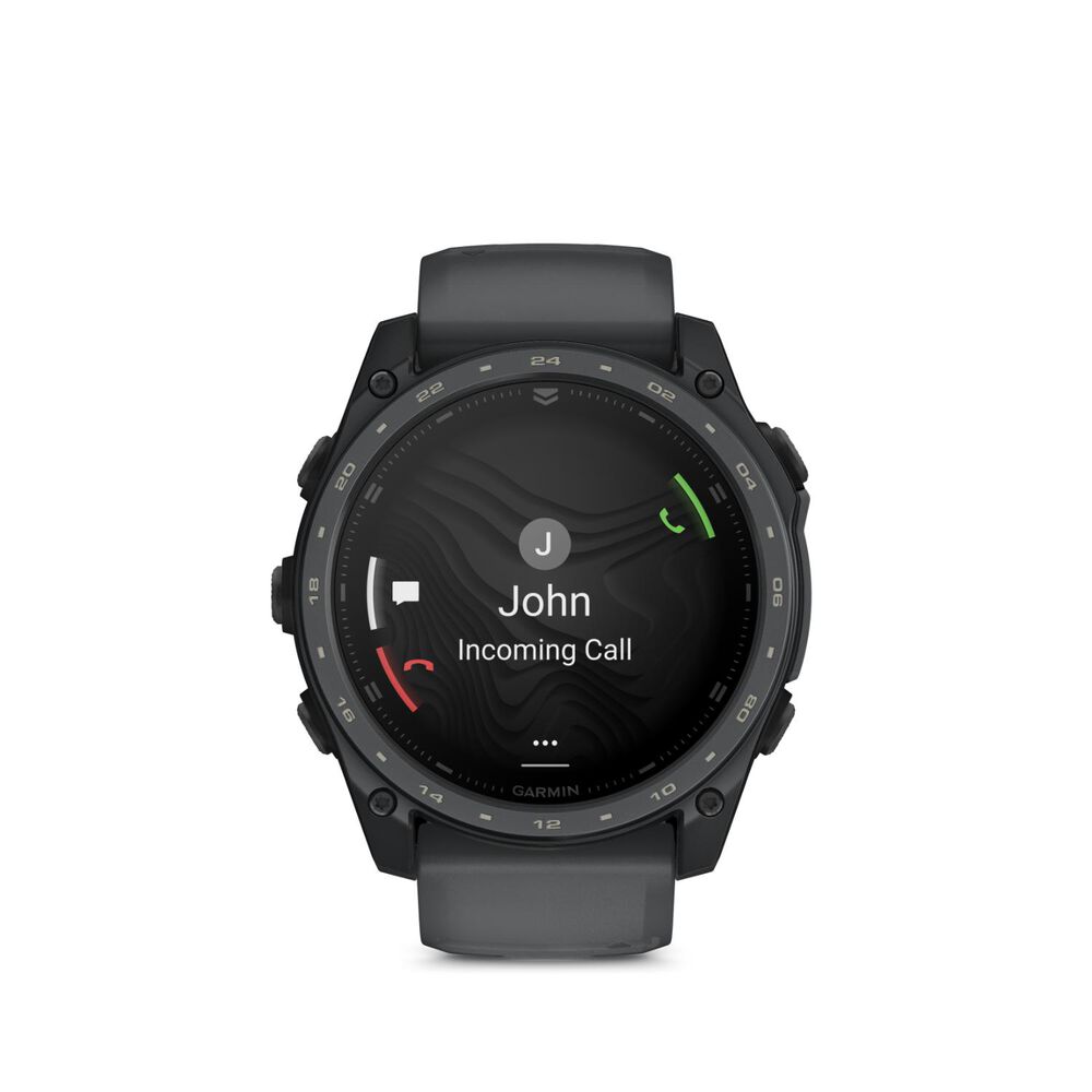 Garmin tactix 8 AMOLED Cerakote 51mm Black Silicone Strap Watch image number 3