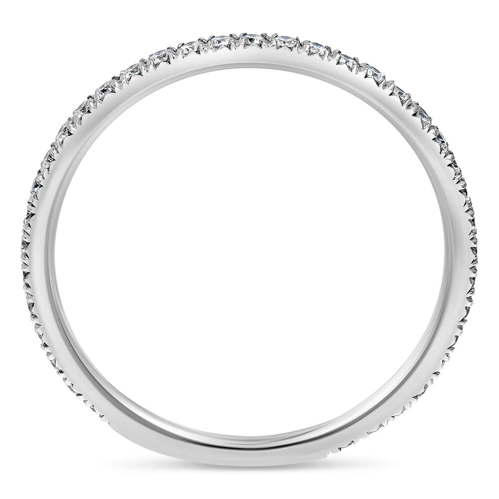 Platinum 0.25 carat diamond eternity ring image number 2