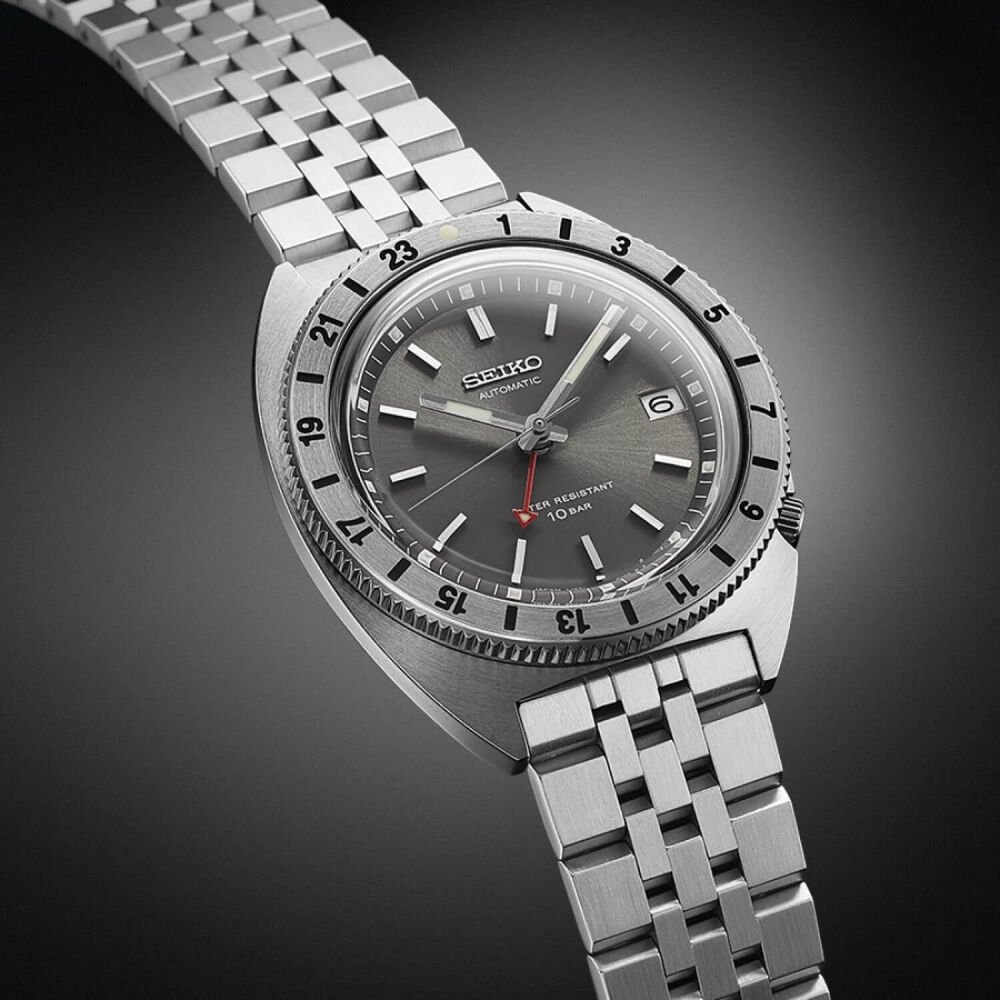 Seiko Prospex 'Navigator Timer' Limited Edition Mechanical GMT 38.5mm Grey Dial Watch image number 2